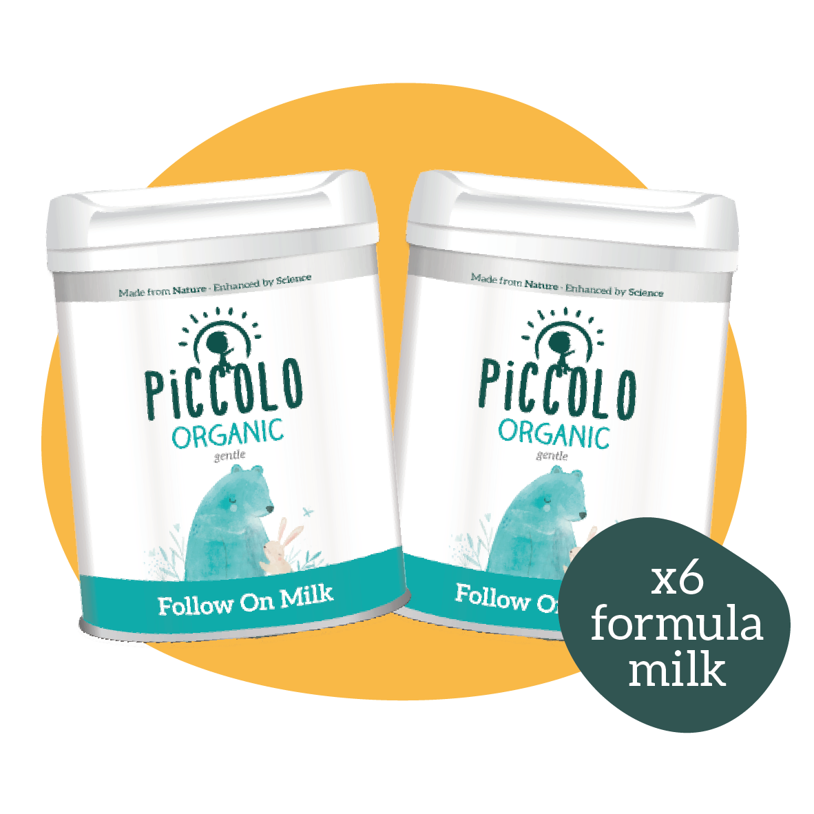 Piccolo Organic Follow-On Formula Milk - 6 pack