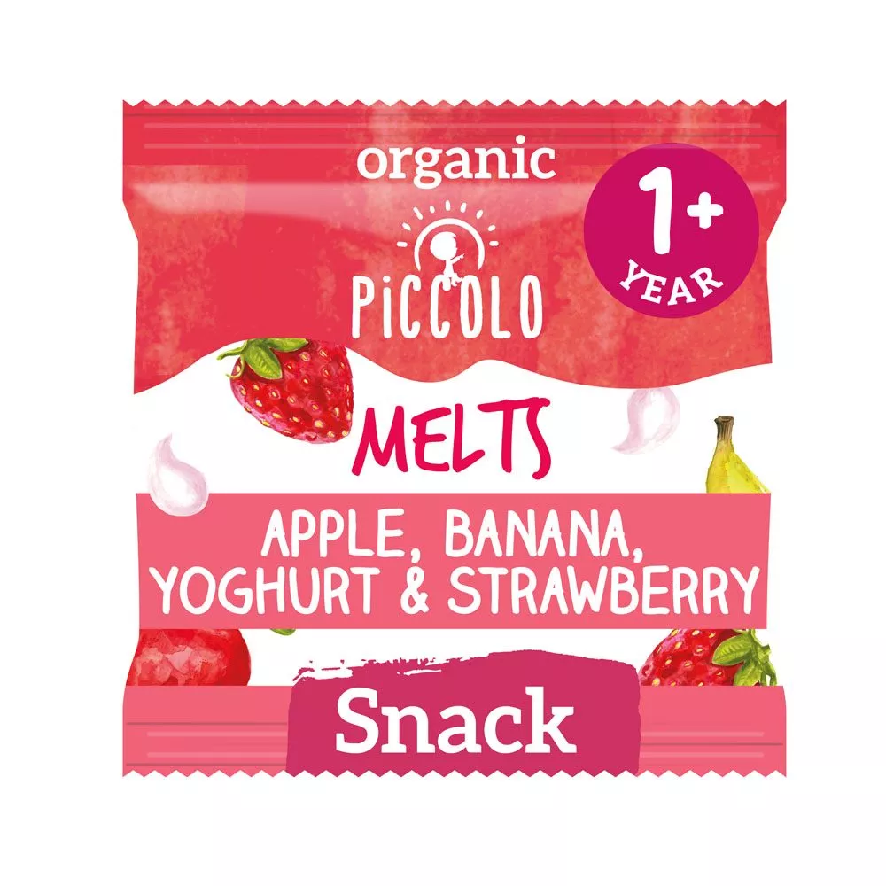 Piccolo Apple, Banana, Yoghurt & Strawberry Mighty Melts