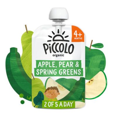 Piccolo Pear, Apple & Spring Greens