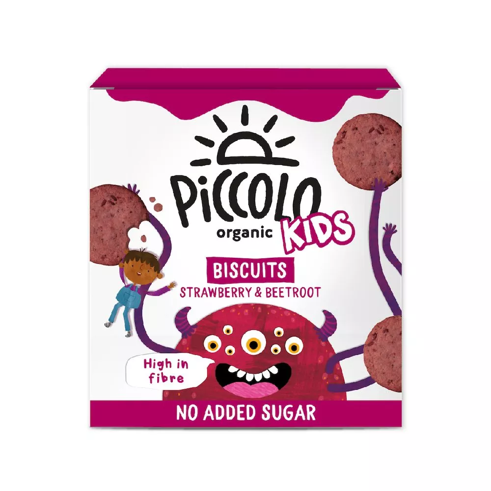 Piccolo Organic Kids Strawberry Biscuits 100g (3yrs+)