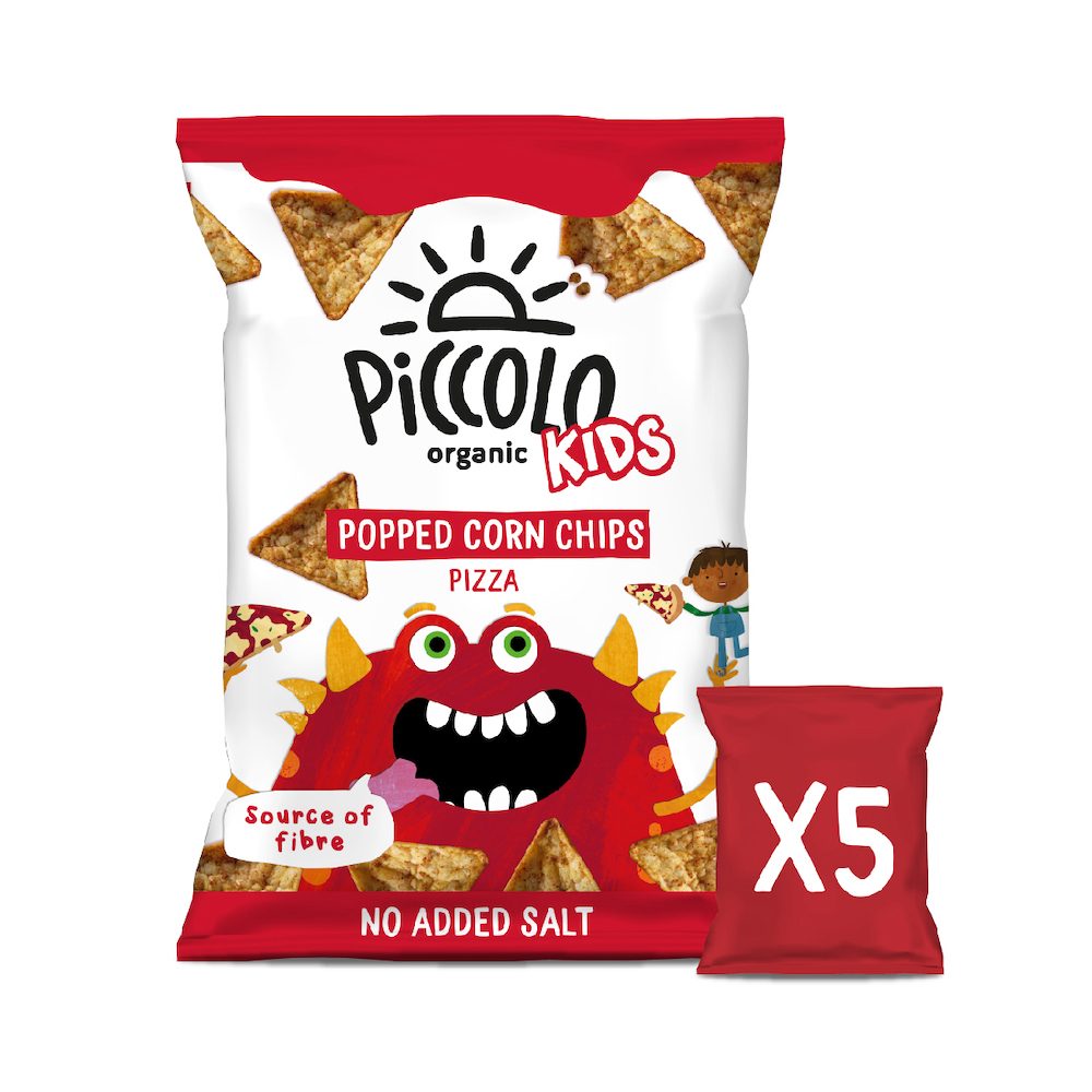 Piccolo Organic Kids Pizza Popped Corn Chips 5x20g