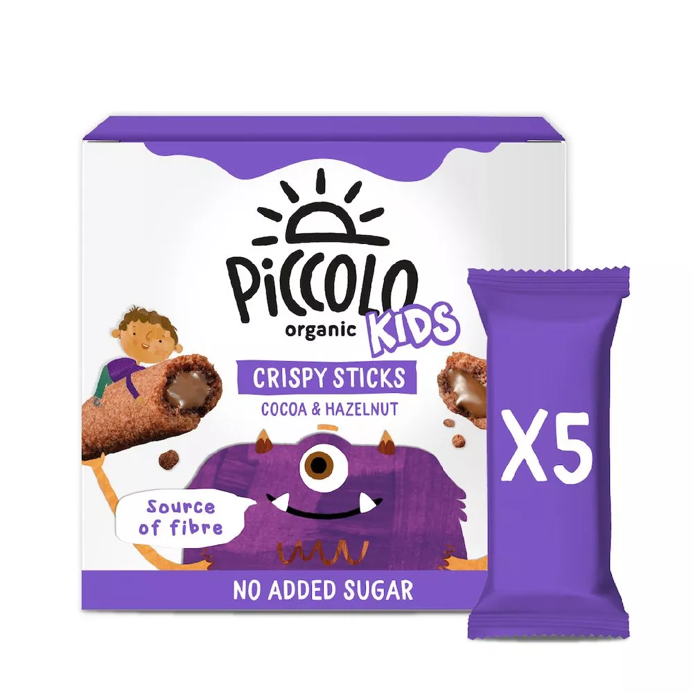 Piccolo Organic Kids Cocoa & Hazelnut Crispy Sticks 5x25g (3yrs+)