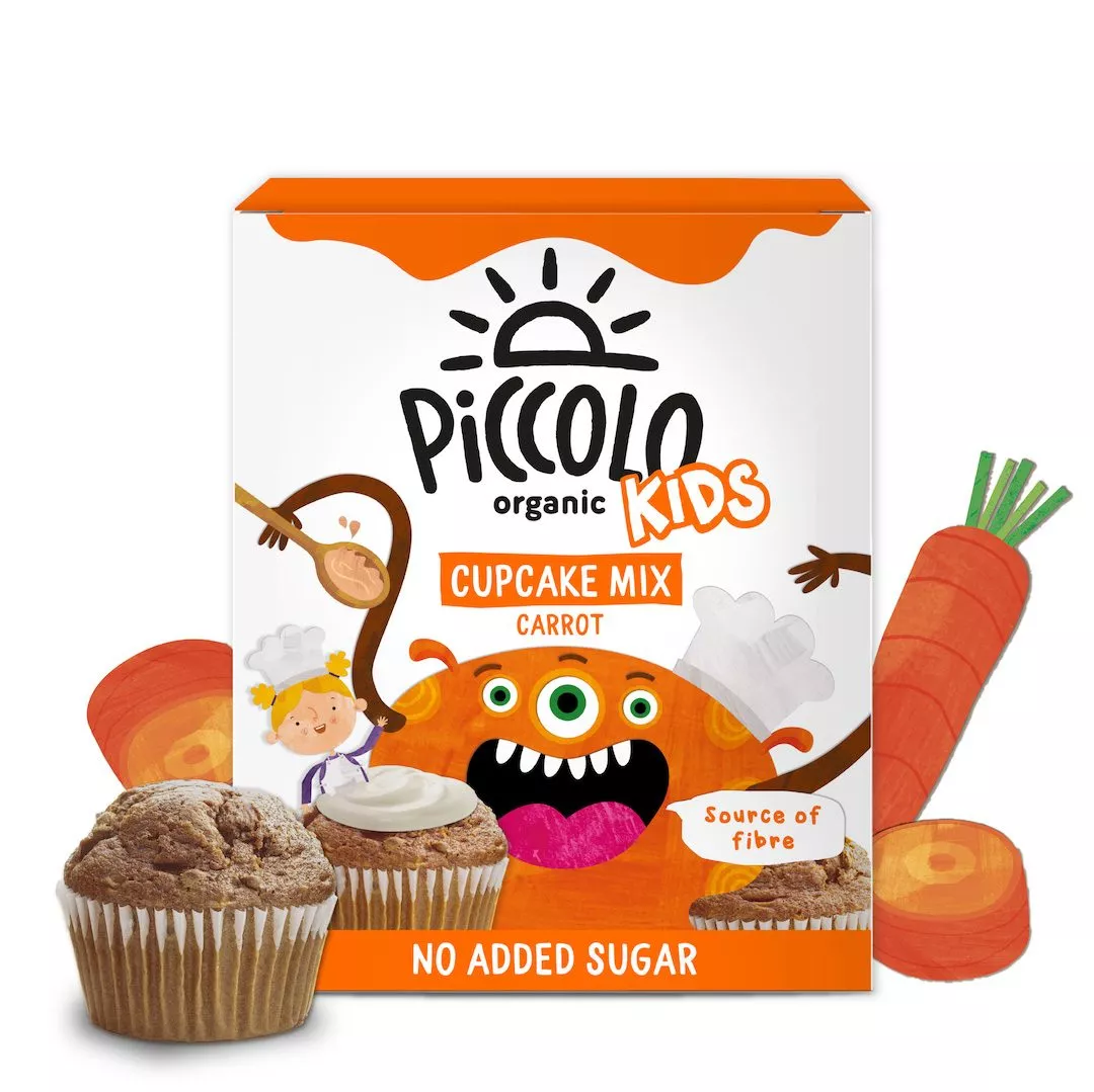 Piccolo Organic Kids Carrot Cake Cupcake Mix 250g (3yrs+)