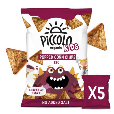 Piccolo Organic Kids BBQ Popped Corn Chips 5x20g (3yrs+)