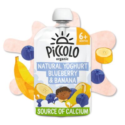 Piccolo Organic Blueberry & Banana Natural Yoghurt