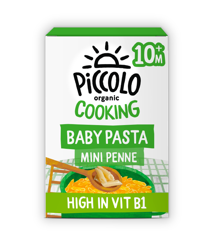 10m+ piccolo organic cooking baby pasta mini penne